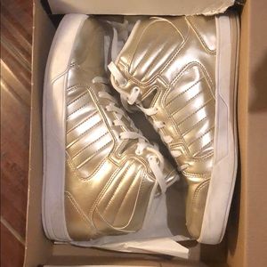 Adidas Gold High Tops Ortholite